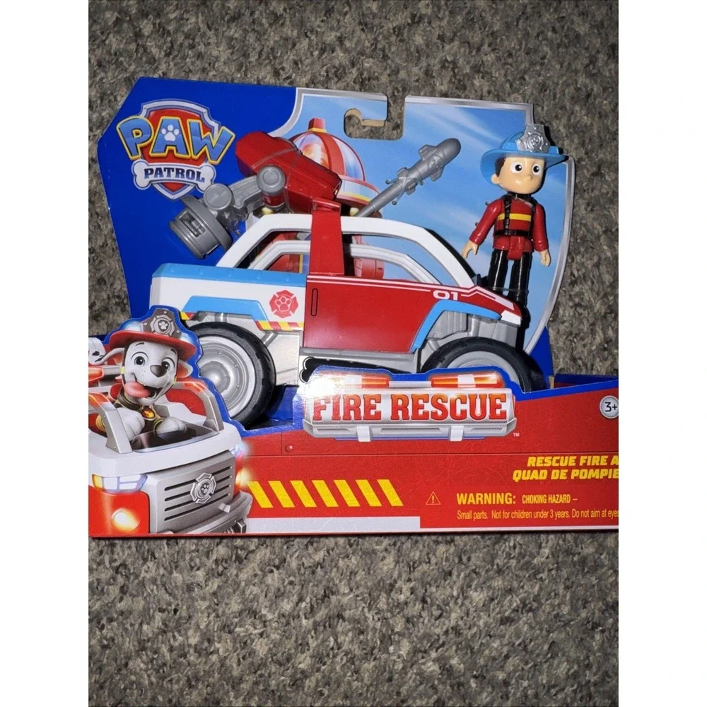 Paw Patrol Spin Master Nickelodeon Rescue Fire ATV New In Box with Ryder Figure